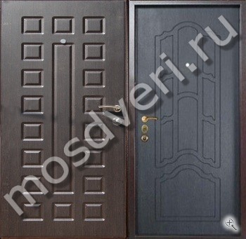 Утеплённая квартирная дверь с отделкой МДФ с двух сторон - купить от производителя Мосдвери Утеплённая квартирная дверь с отделкой МДФ с двух сторон