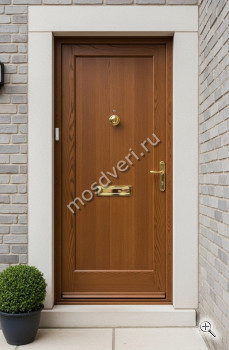 Высокая входная дверь светло-коричневая - купить от производителя Мосдвери Высокая входная дверь светло-коричневая