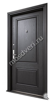 Металлическая квартирная дверь МДФ темно-коричневого цвета - купить от производителя Мосдвери Металлическая квартирная дверь МДФ темно-коричневого цвета